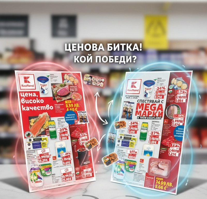 Сравнение на брошури от Кауфланд и Лидл